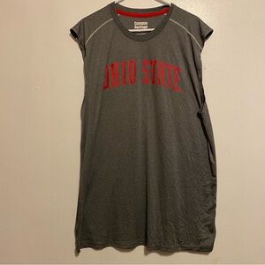 Ohio State Sleeveless Shirt Mens Size XXL Gray Red Pull Over‎ Campus Heritage